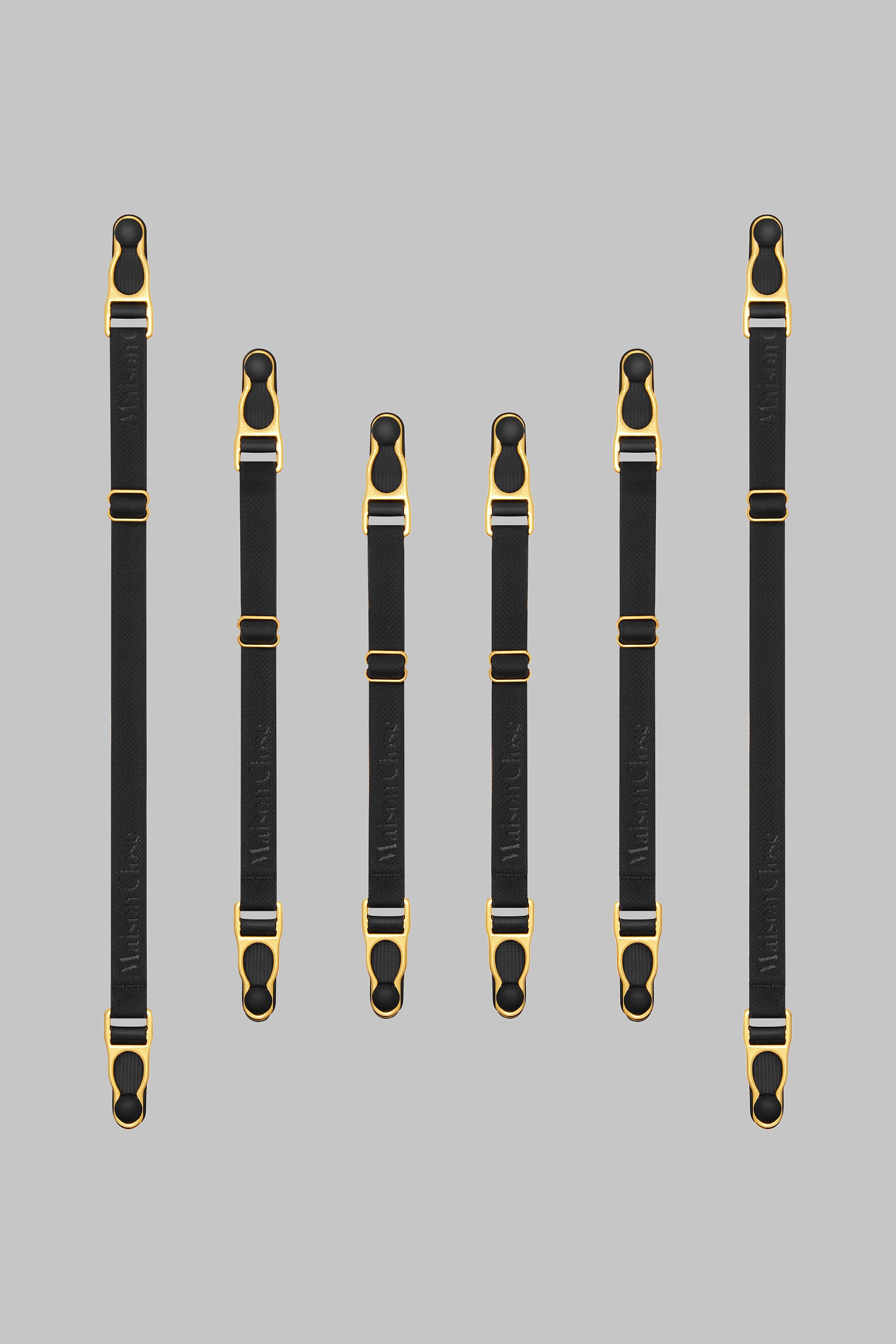 Double suspenders straps - Black/Gold - Signature