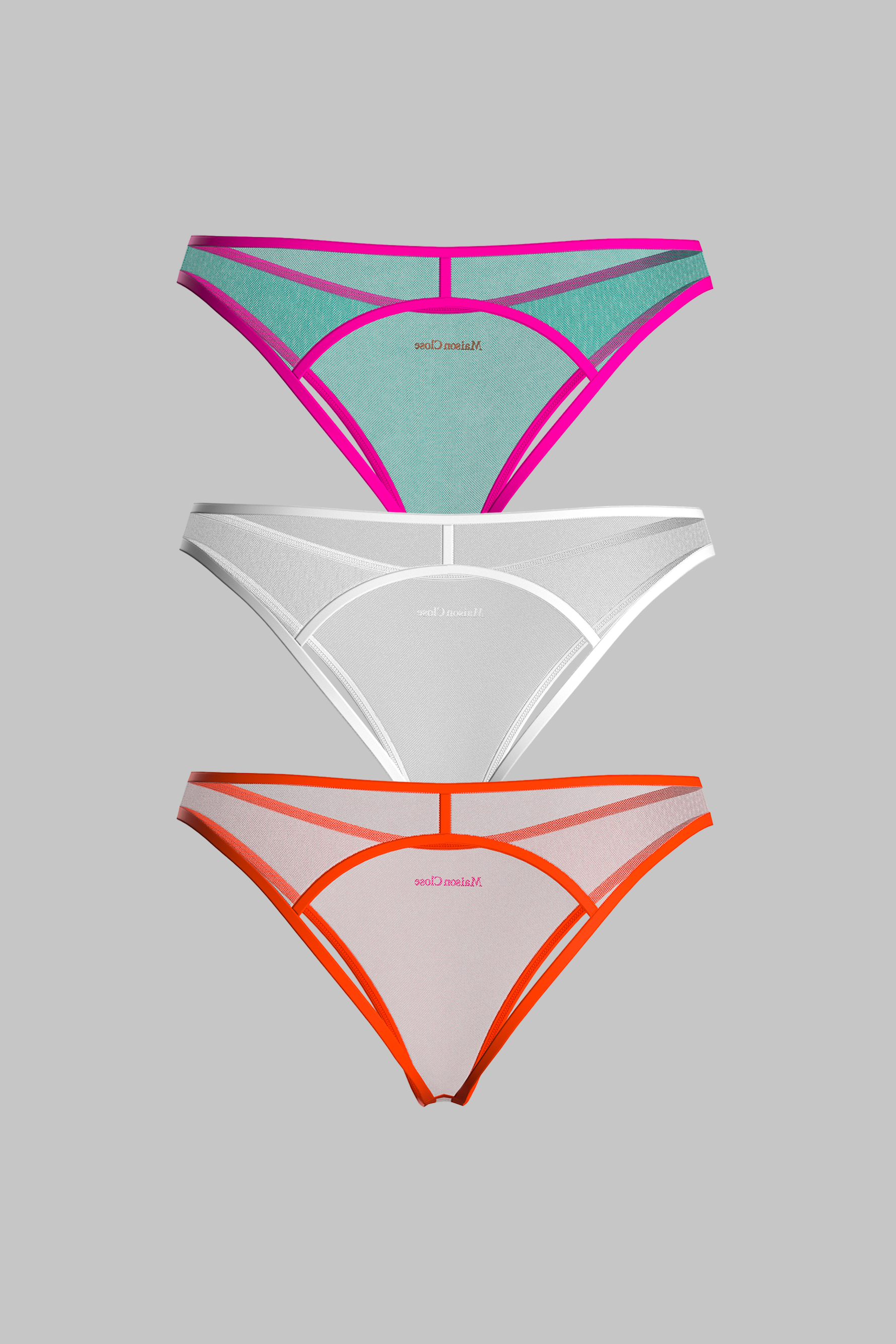 Set of 3 Open Panties - Panorama