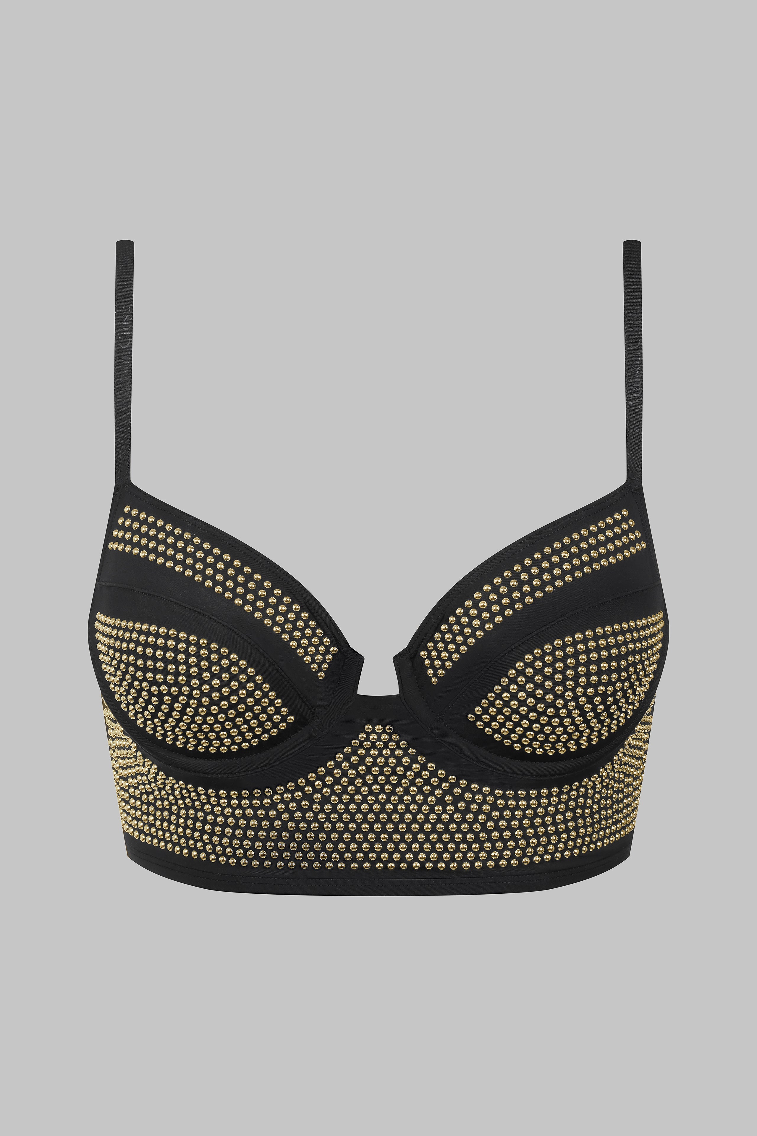 Studded bustier bra