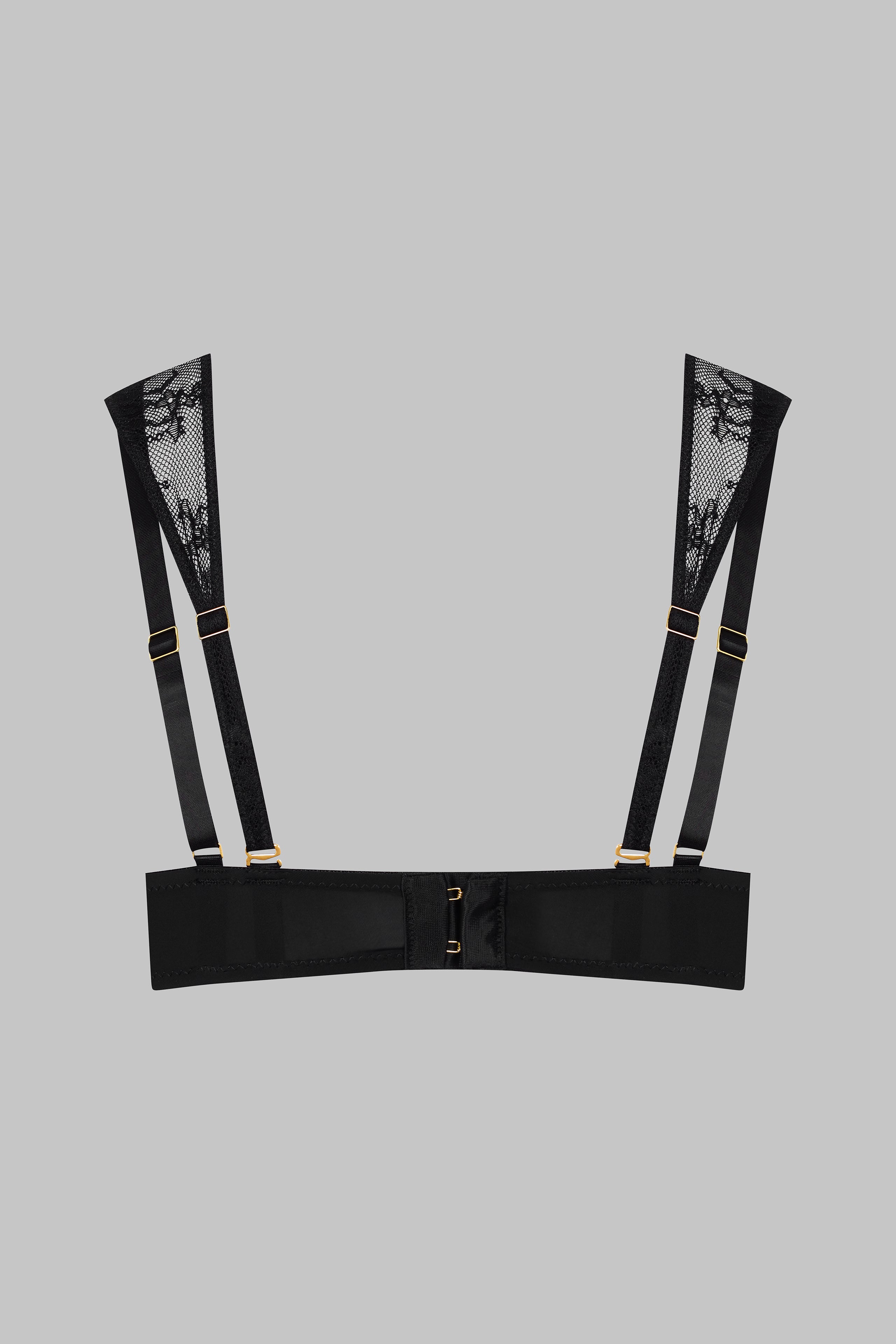 Lace scarf bra