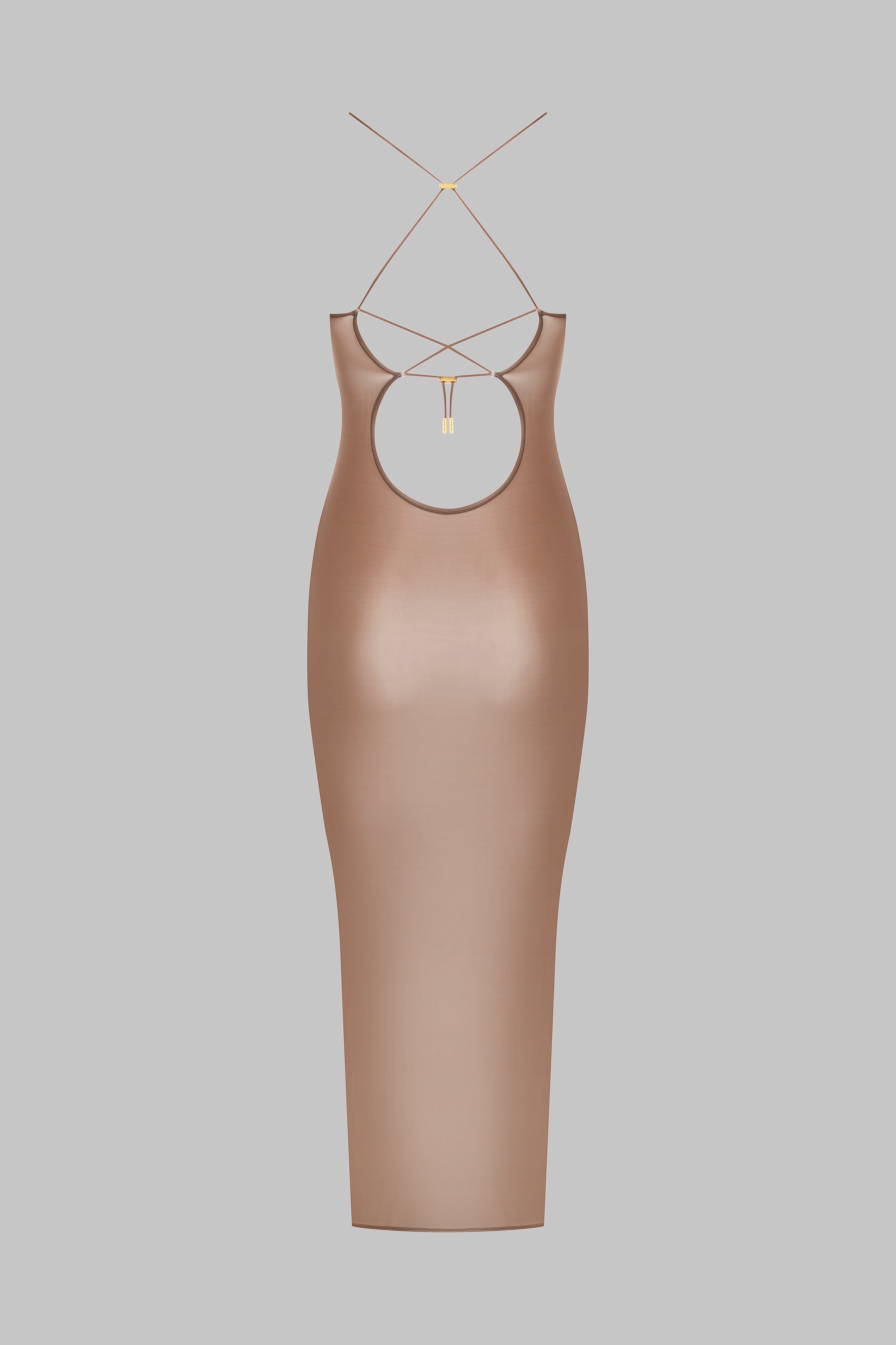 Open back midi dress - French Kiss Light
