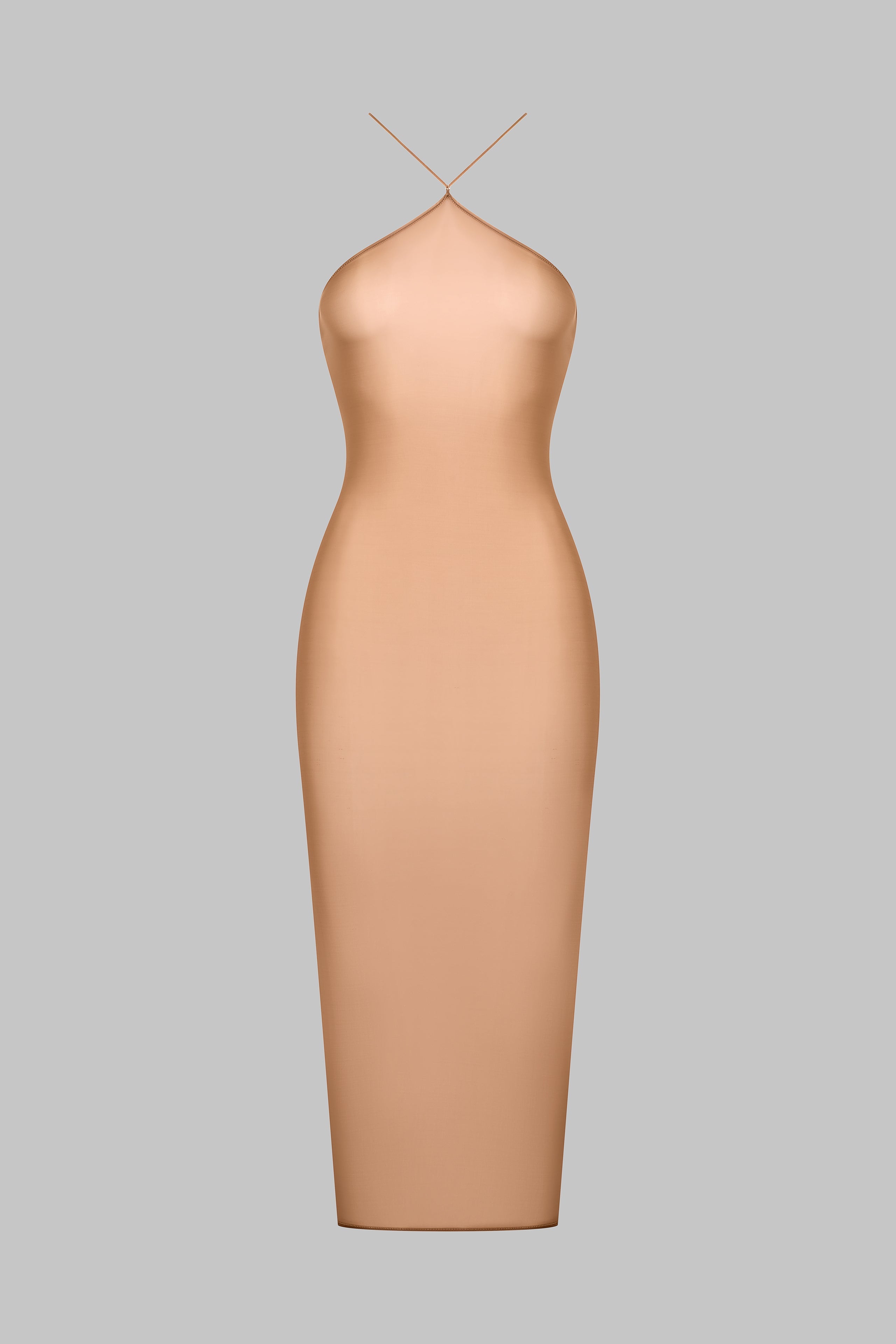 Midi Open Back Dress - French Kiss Light