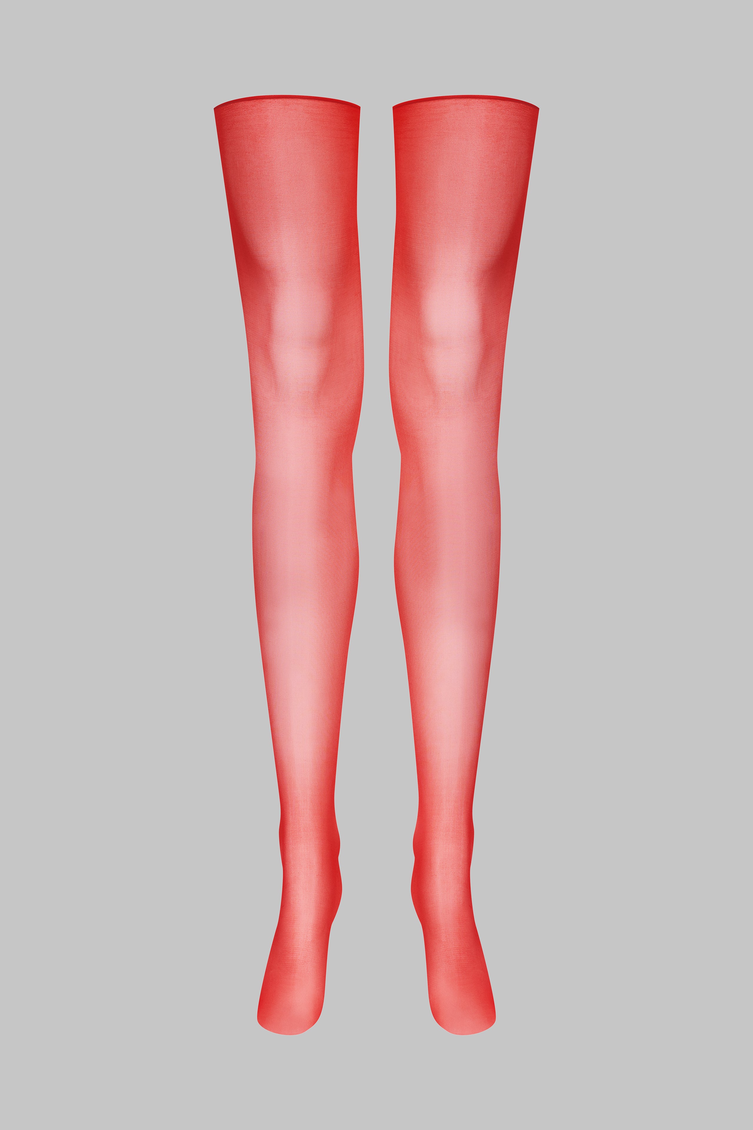 Cut and curled glossy stockings - 10D - LEGWEAR
