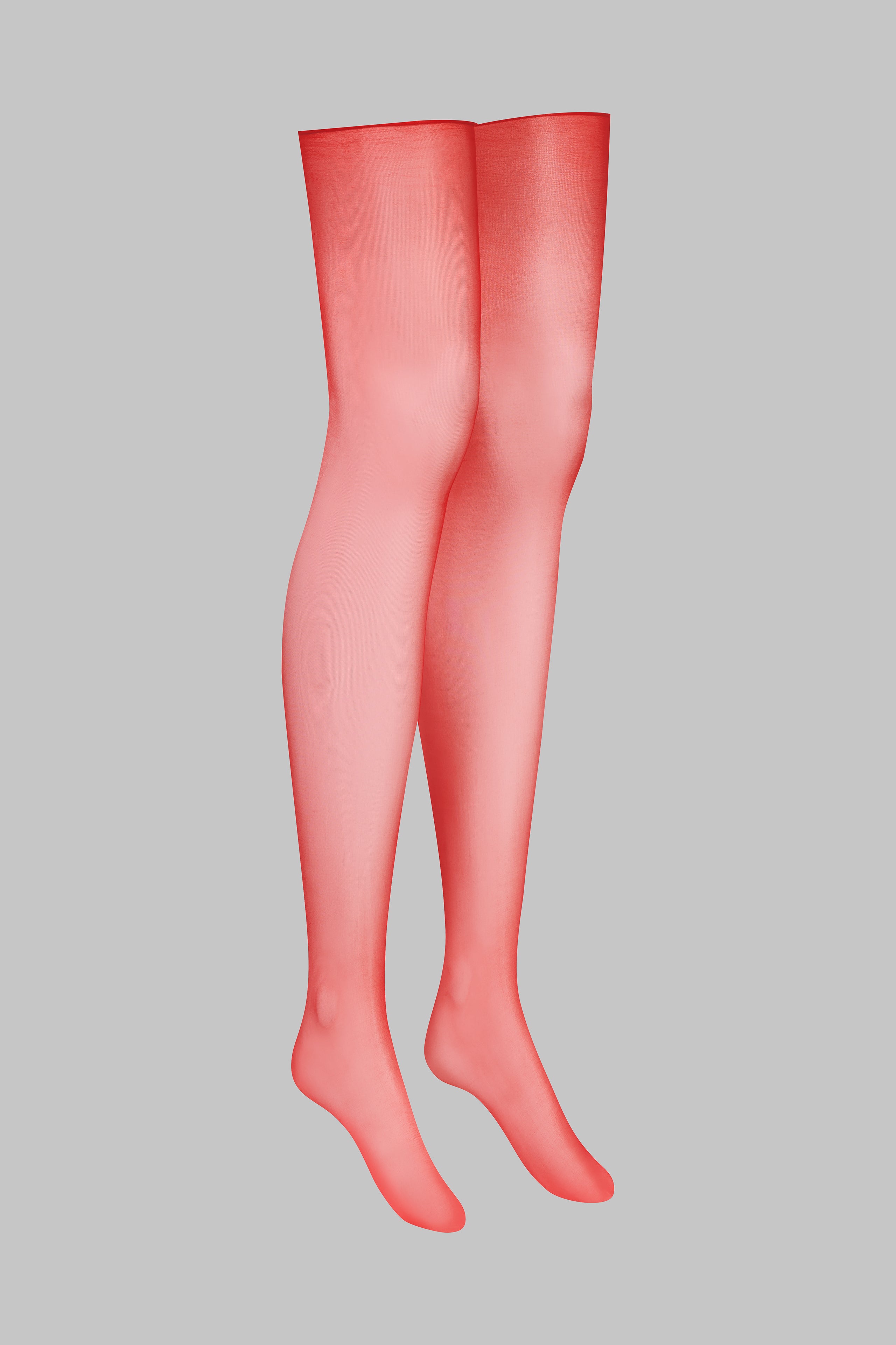 Cut and curled glossy stockings - 10D - LEGWEAR