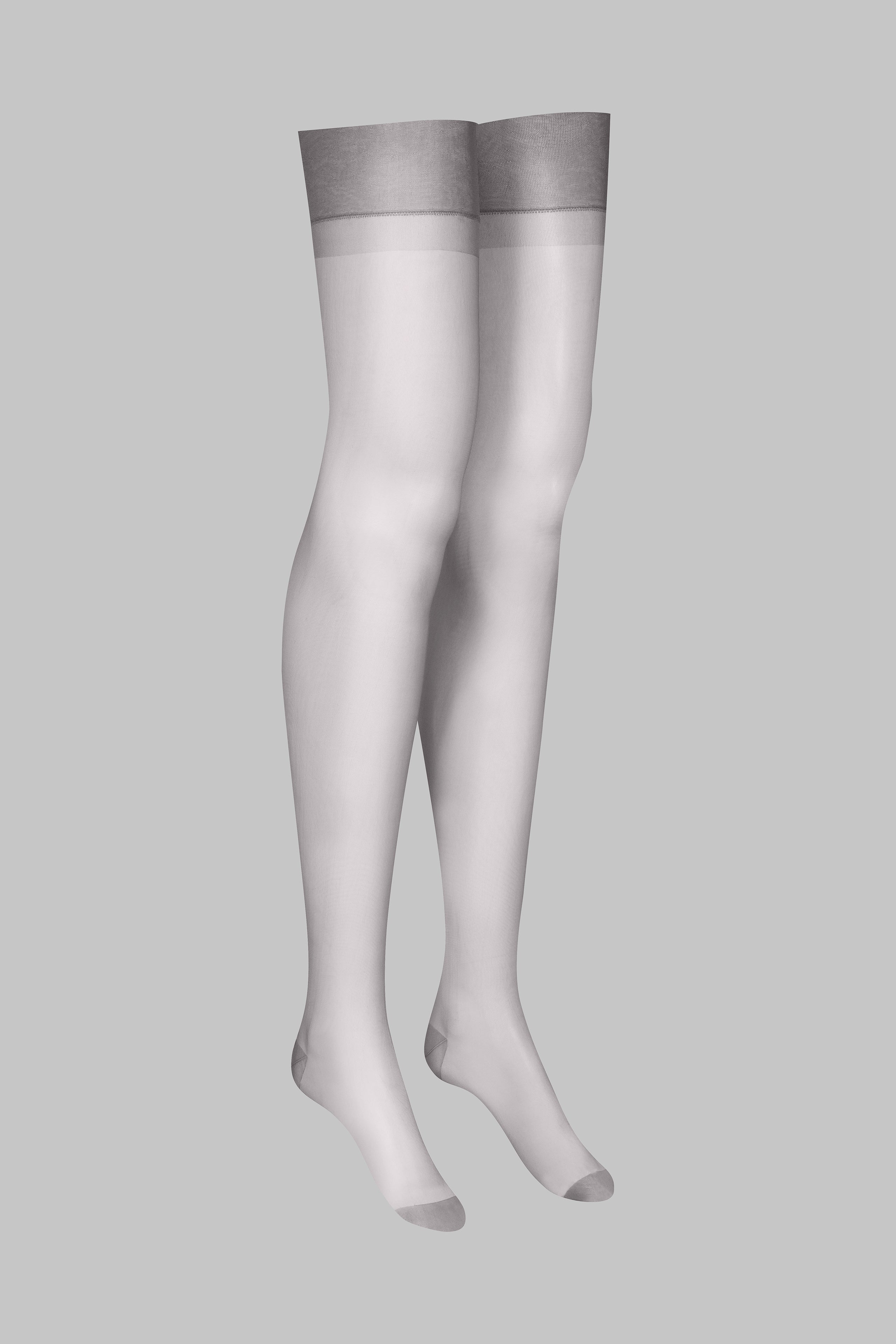 Nylon stockings - 15D - Grey - LEGWEAR