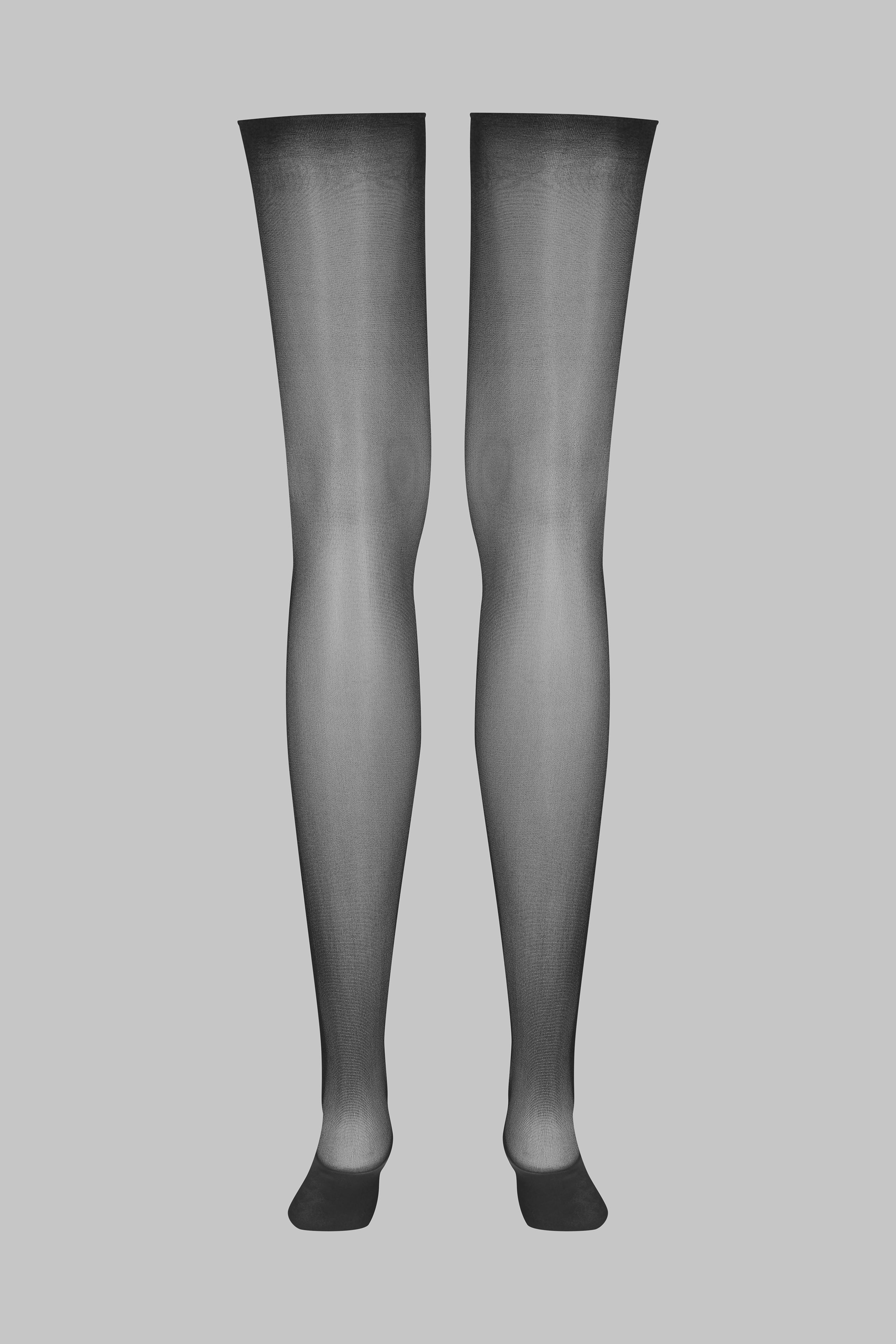 Cut and curled sheer stockings - 20D - LEGWEAR