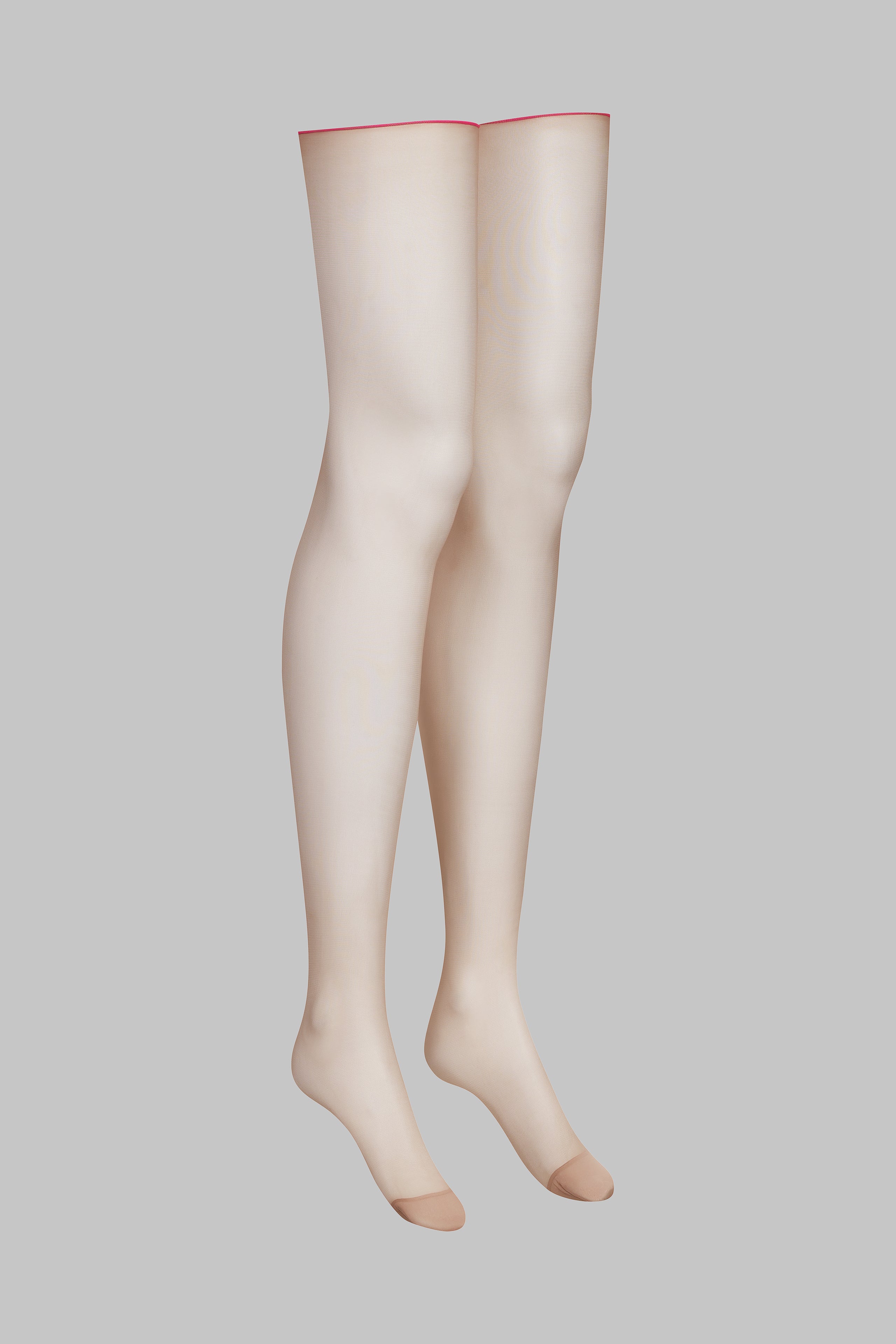 Cut and curled neon seamed stockings - 20D - LEGWEAR