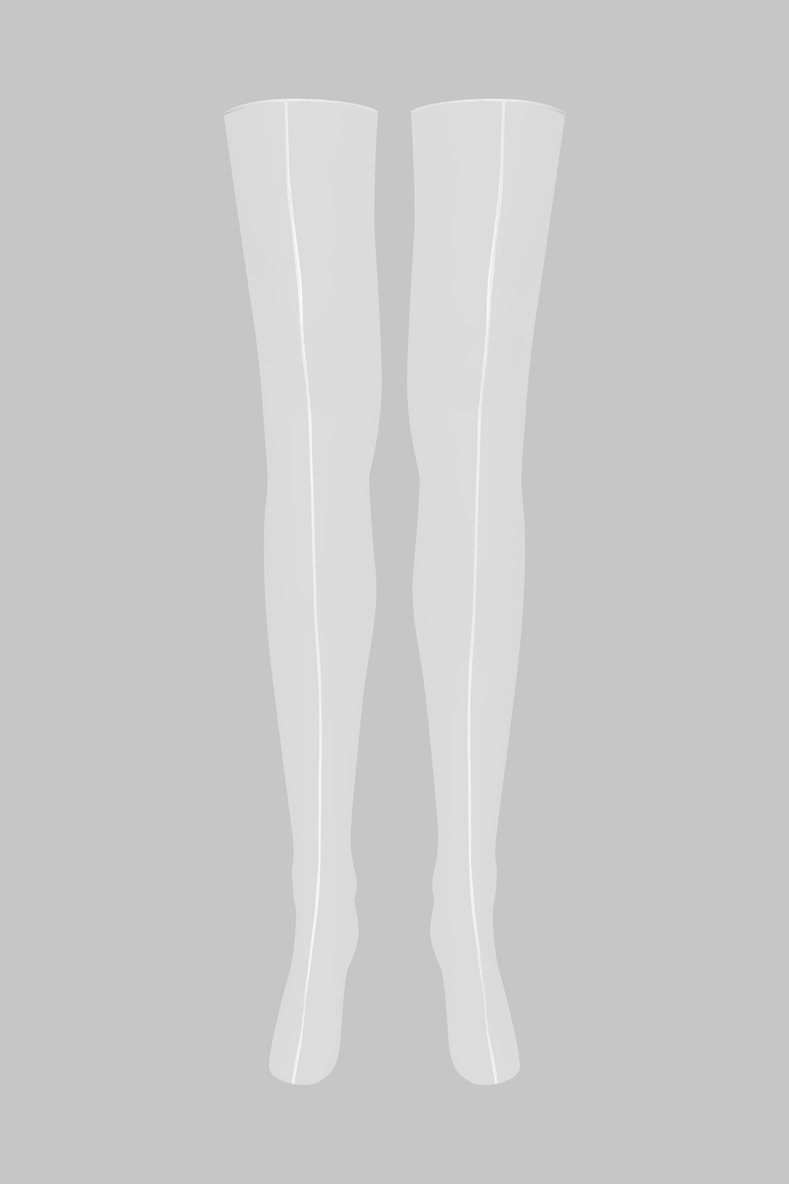 Double seamed cut and curled stockings - 10D - LEGWEAR