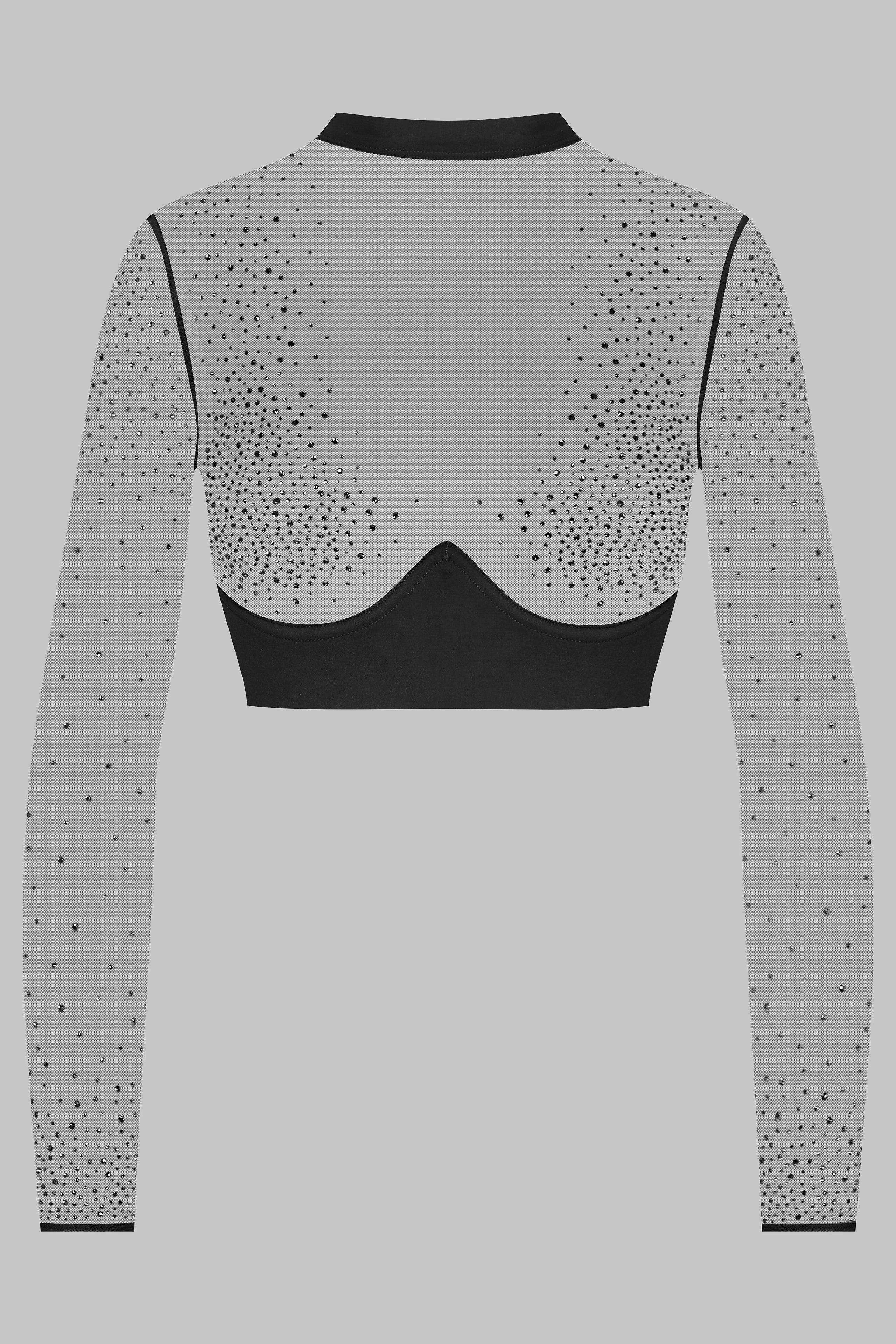 Long Sleeves Top With Strass - 24 Secret Days