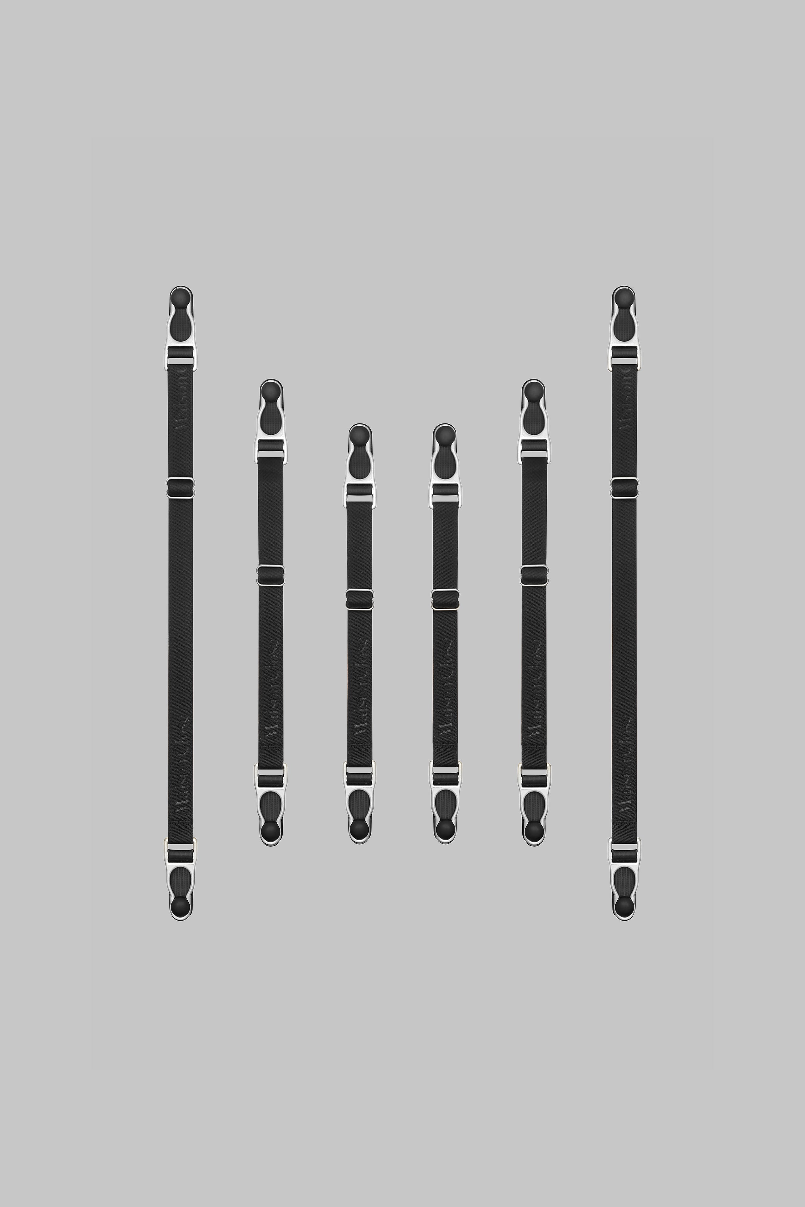 Double suspenders straps - Black/Silver - Signature