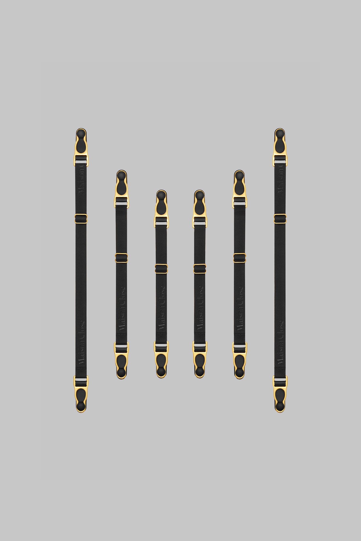 Double suspenders straps - Black/Gold - Signature