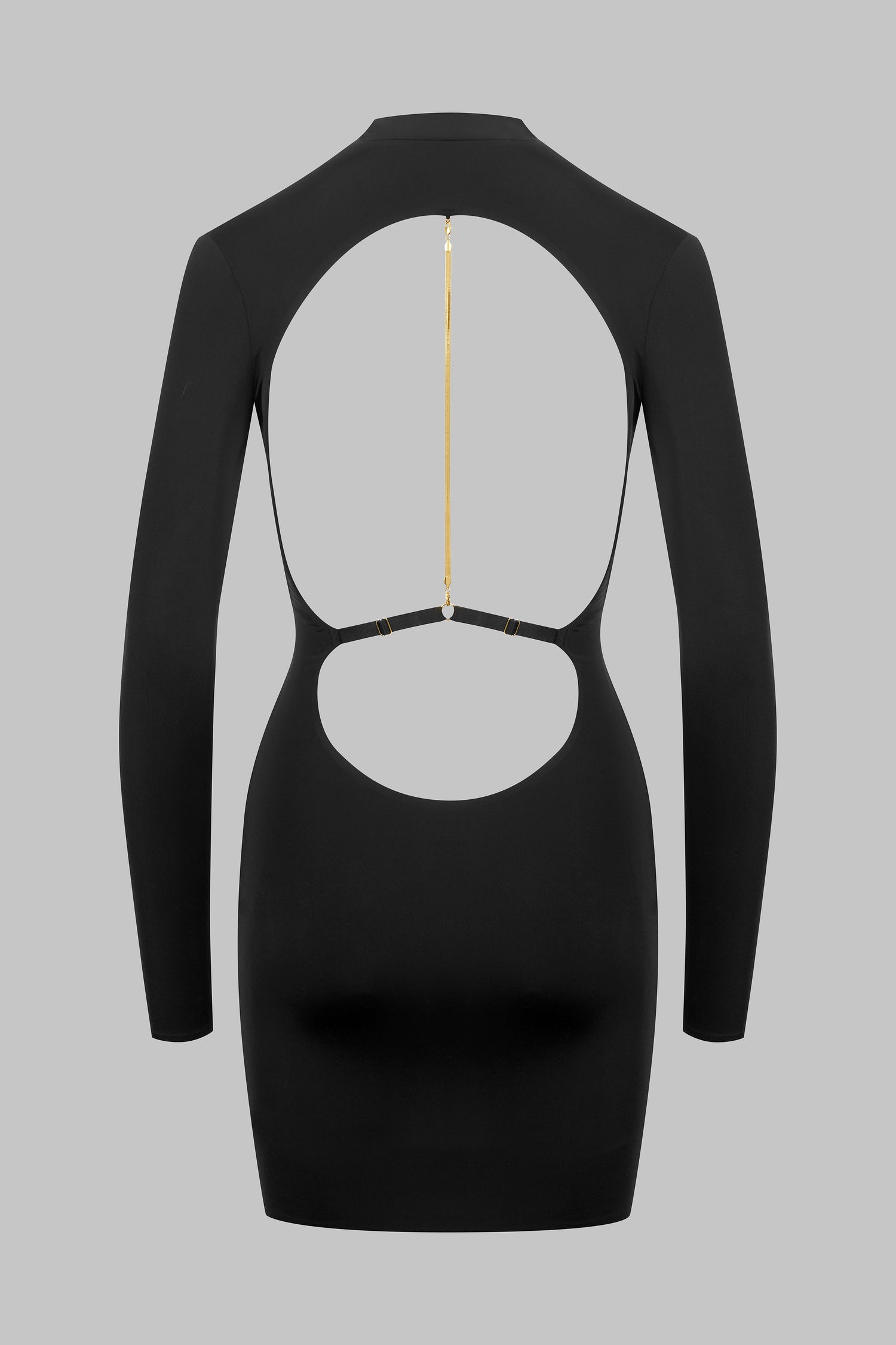 Backless Dress with Jewelry - Tapage Nocturne
