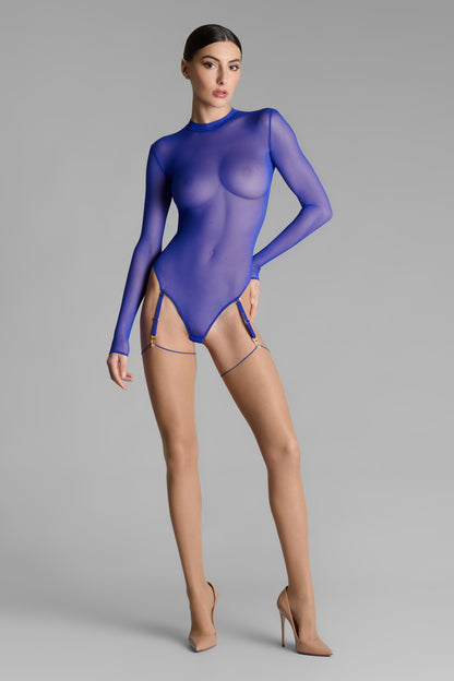 Cut and curled back seamed stockings - 20D - LEGWEAR