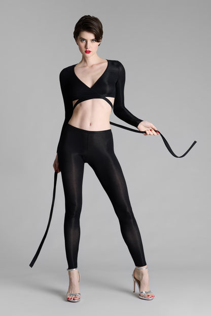 Long sleeves wrap top - La Femme Amazone