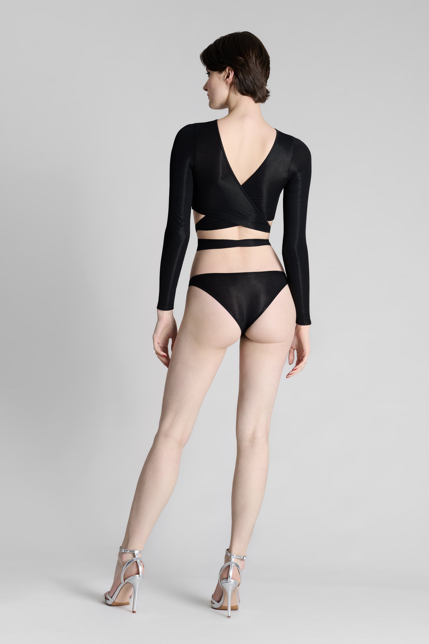 Long sleeves wrap top - La Femme Amazone