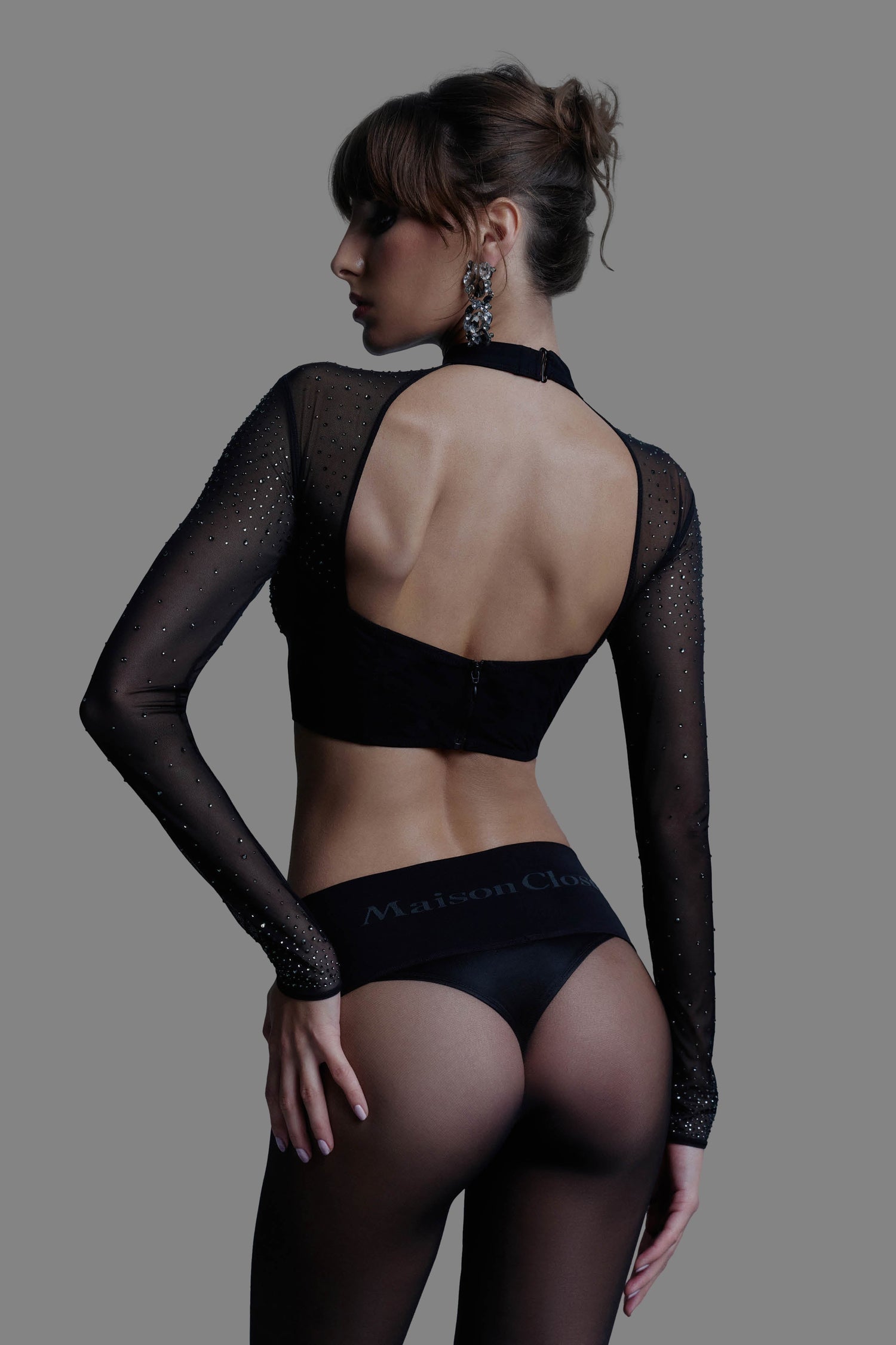 Long Sleeves Top With Strass - 24 Secret Days