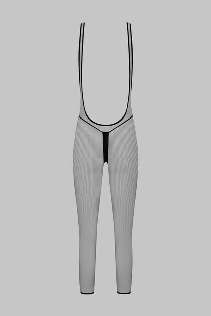 Openable Strap Catsuit Black - Pure Tentation