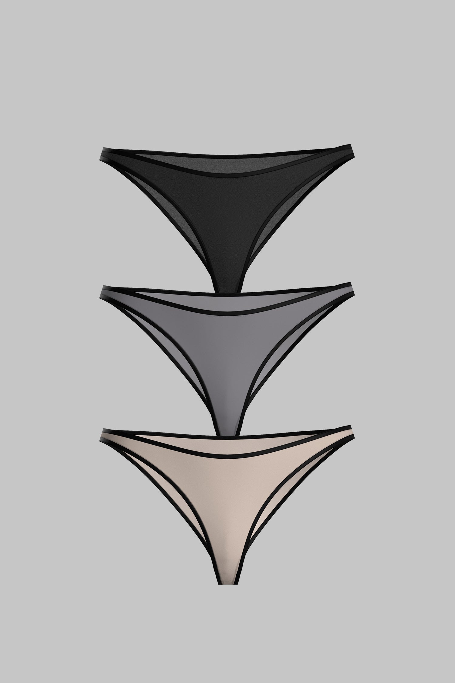 Set of 3 Panties - La Parisienne
