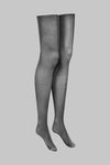 Lurex cut and curled sheer stockings - 20D - Les Coquetteries