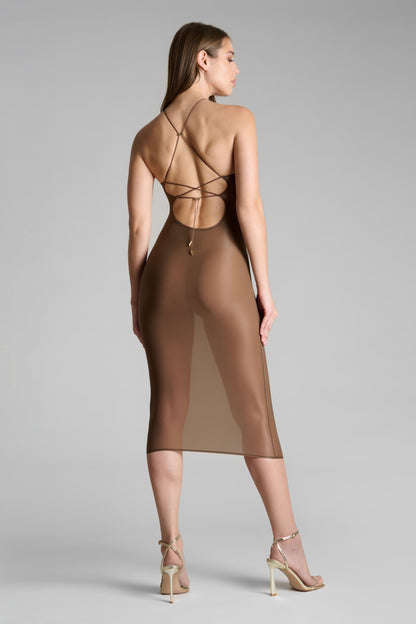 Open back midi dress - French Kiss Light