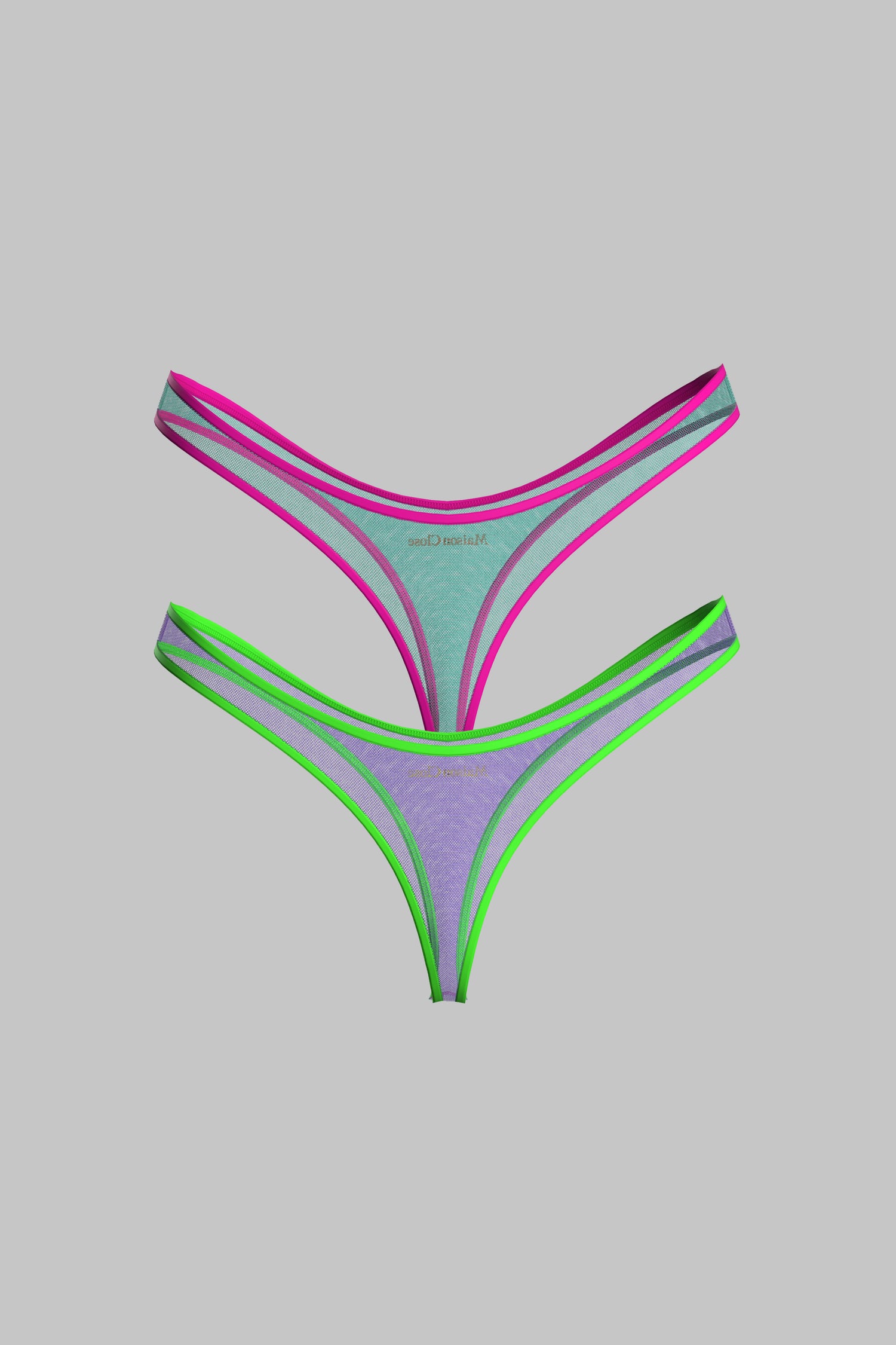 Set of 2 High-Cut Thongs - Panorama