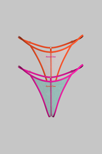Set of 2 Micro Thongs - Panorama