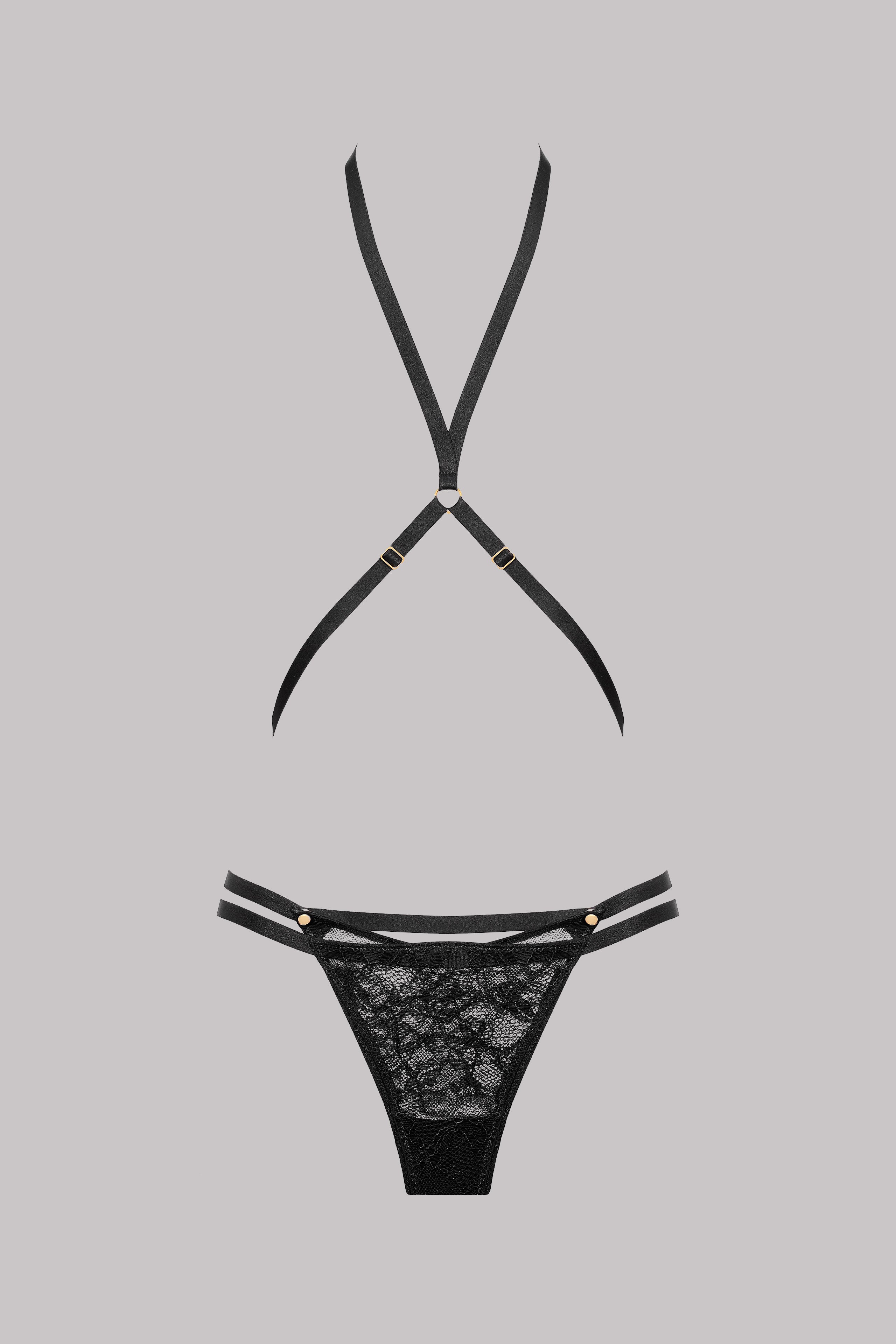 Thong with harness - Jeux Magnétiques