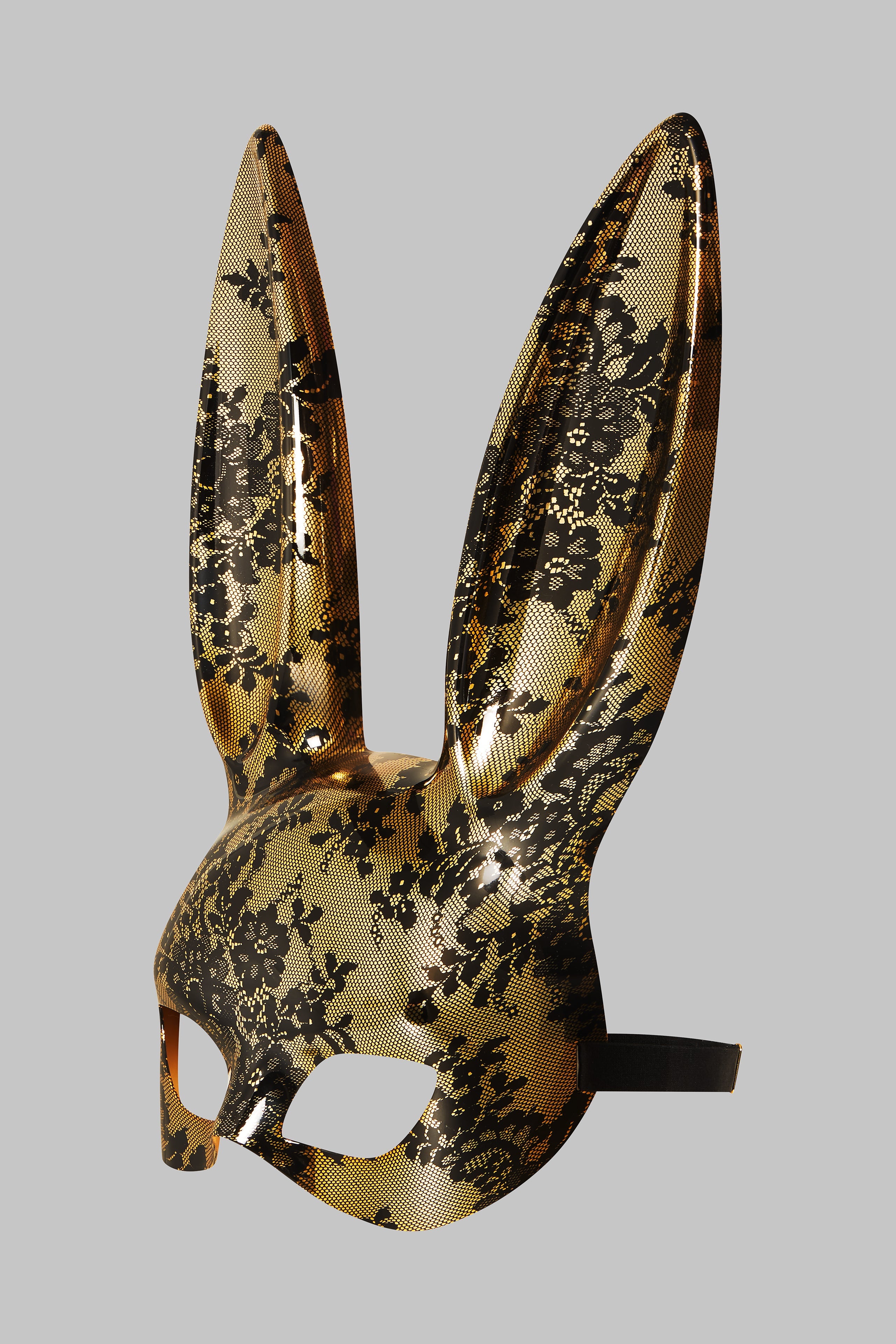 Lace mirror rabbit mask 
