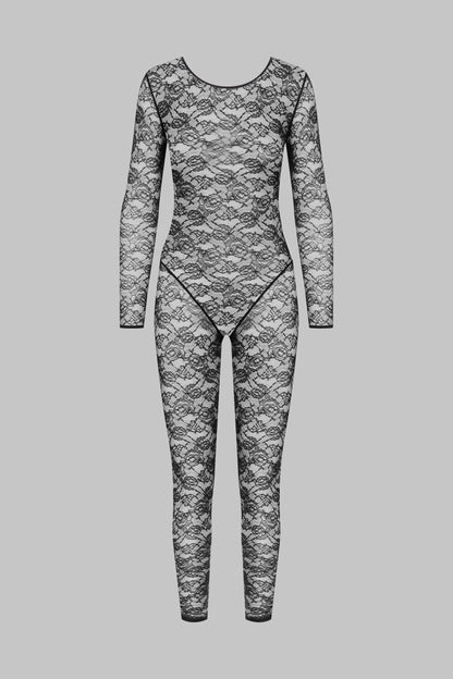 Long sleeve backless jumpsuit - Flashback