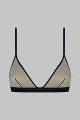 Shiny triangle bra 