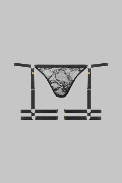 Mini Thong with Garters - Jeux Magnétiques