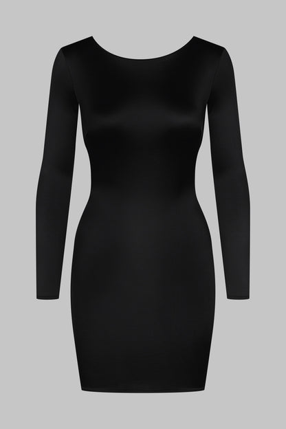 Short open back dress with long sleeves - French Kiss