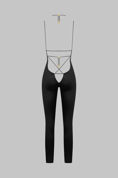 Open back strappy jumpsuit - French Kiss