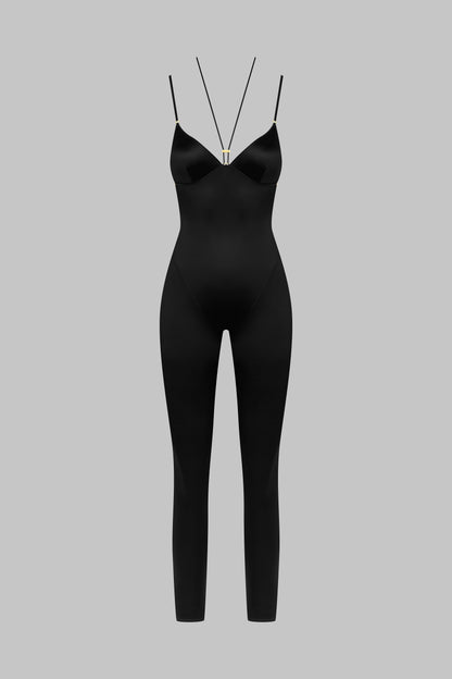 Open back strappy jumpsuit - French Kiss