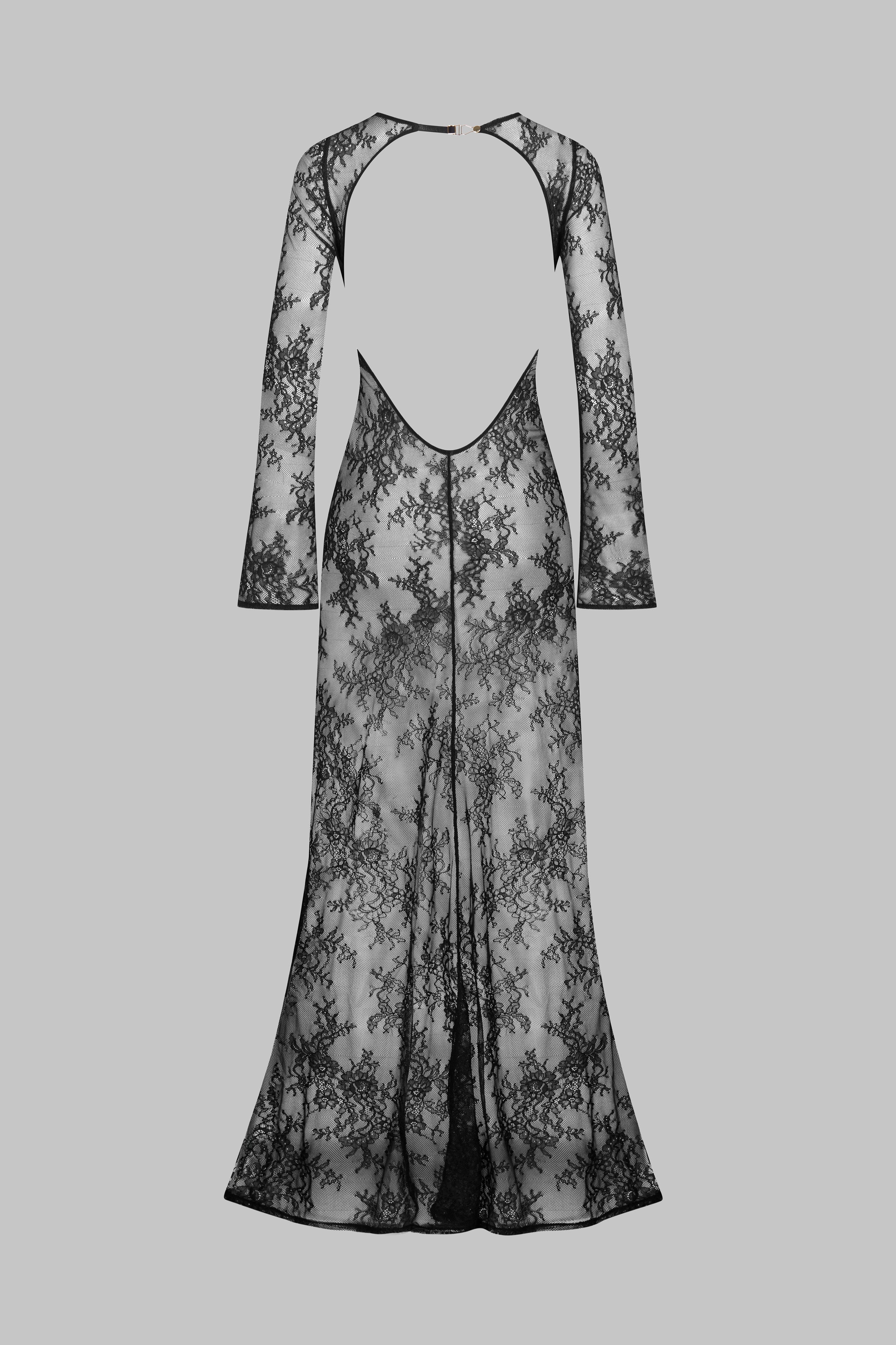 030 - Long lace backless dress - 24 Secret Days