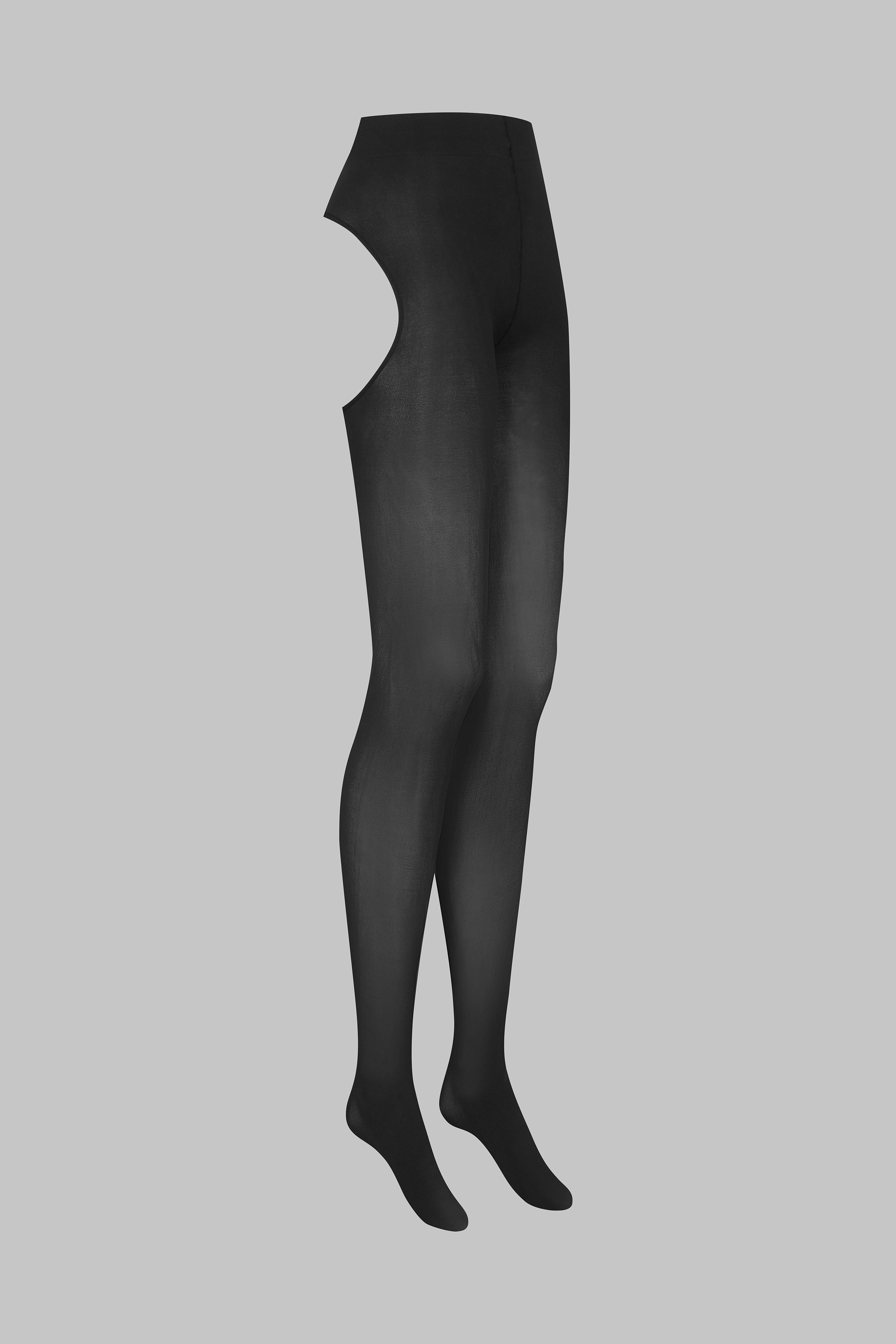 Backless Tights 70D - Black - LEGWEAR