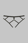 Studded open panty 
