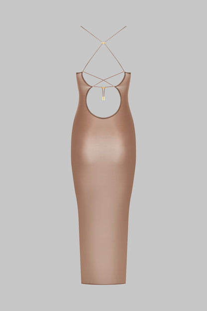 Open back midi dress - French Kiss Light