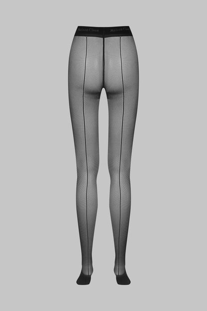 Signature Back Seam Fishnet Illusion Tights - 25D - LEGWEAR