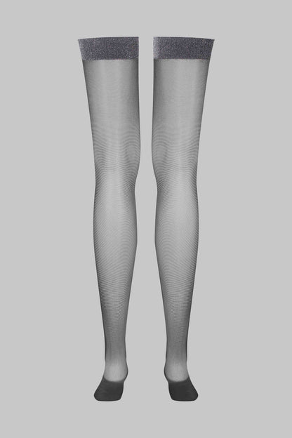 Lurex garter stockings - 20D - LEGWEAR