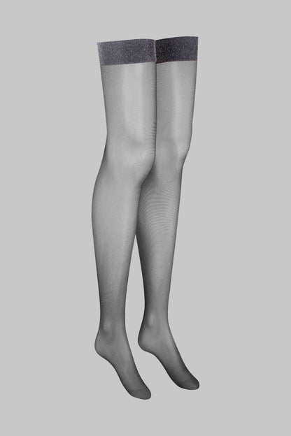 Lurex garter stockings - 20D - LEGWEAR