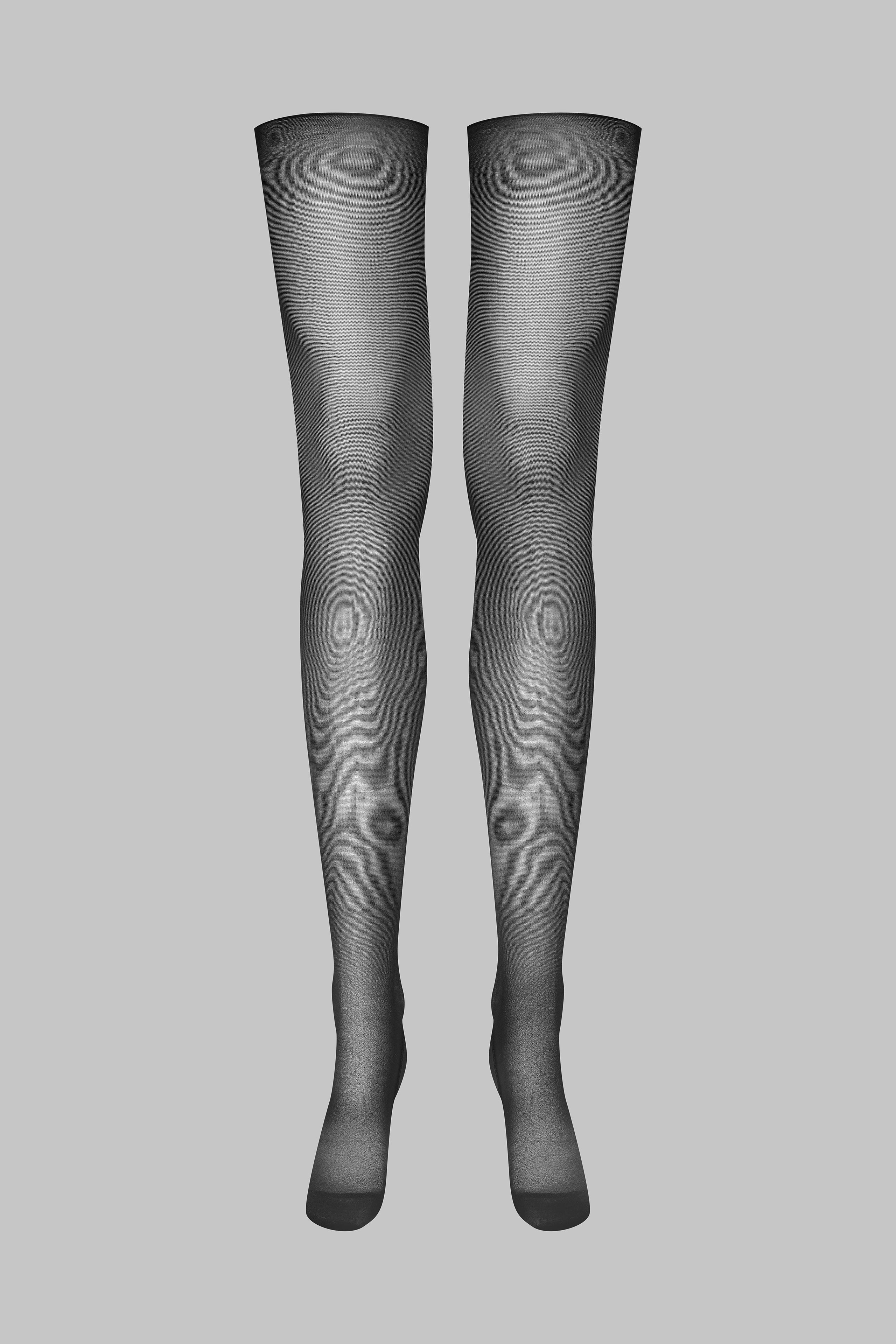 Double seamed cut and curled stockings  - 20D - Les Coquetteries