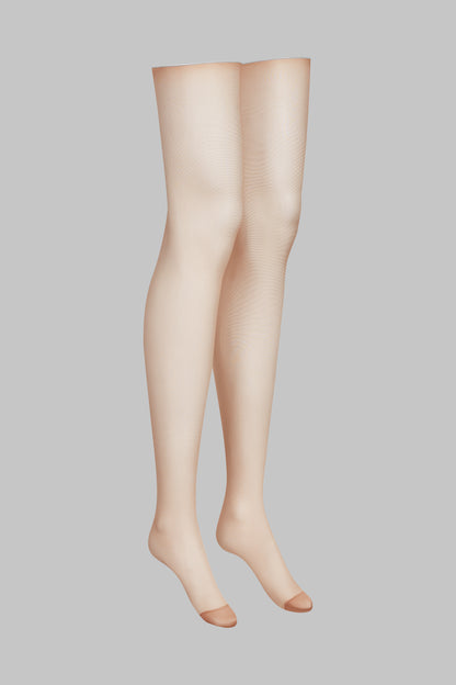 Cut and curled back seamed stockings - 20D - LEGWEAR