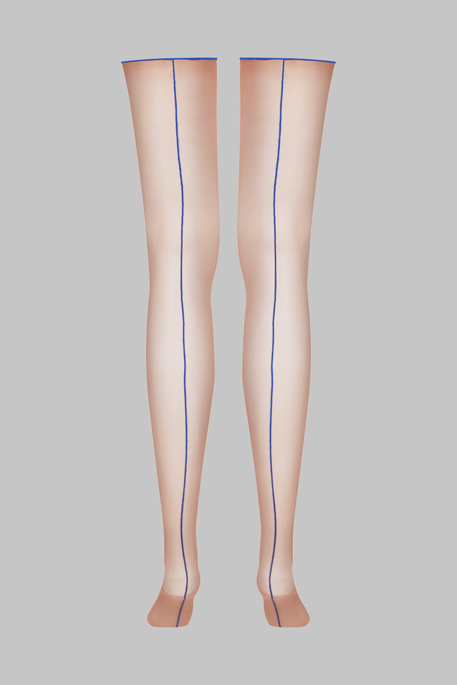 Cut and curled back seamed stockings - 20D - LEGWEAR