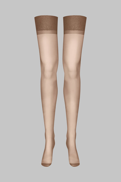 Nylon stockings - 15D - Brown - LEGWEAR