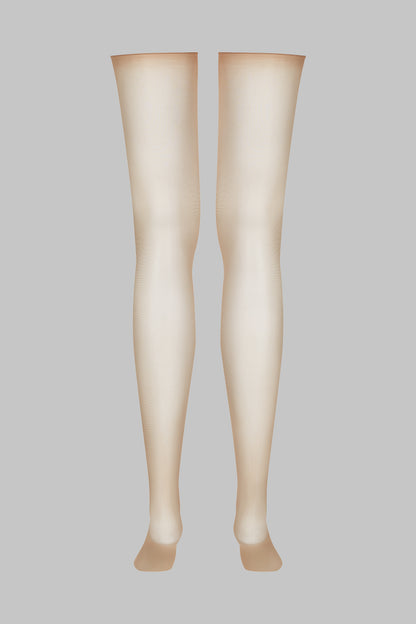 Cut and curled sheer stockings - 20D - LEGWEAR