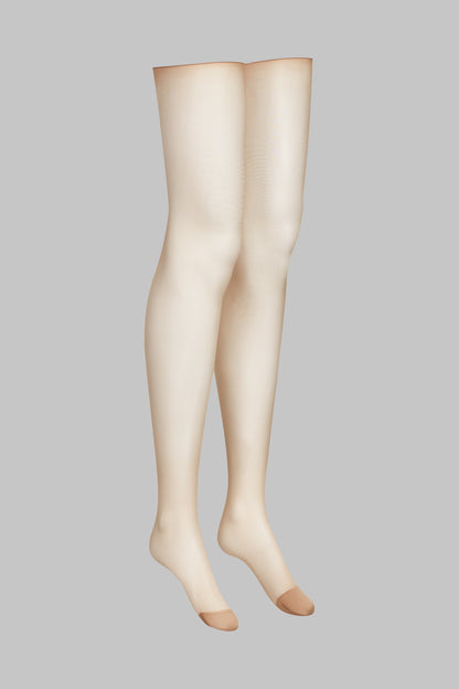 Cut and curled sheer stockings - 20D - LEGWEAR