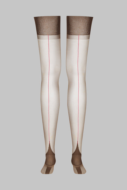 Authentic neon seamed nylon stockings -15D - LEGWEAR