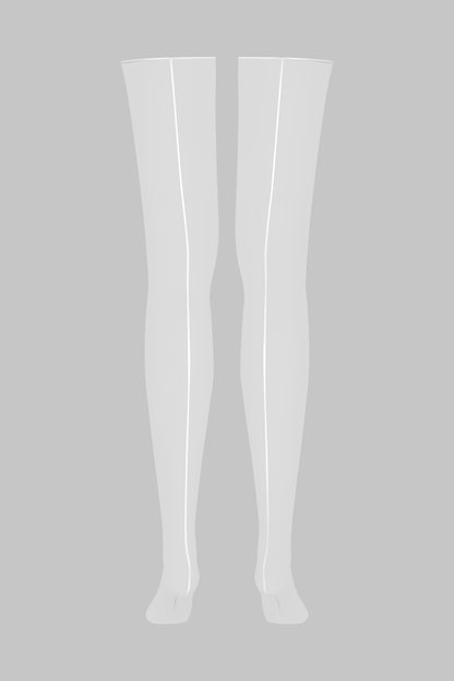 Double seamed cut and curled stockings - 10D - LEGWEAR