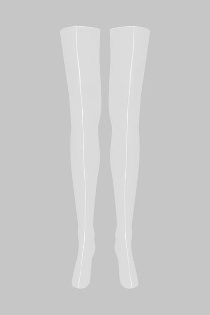 Double seamed cut and curled stockings - 10D - LEGWEAR
